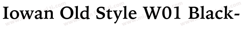 Iowan Old Style W01 Black字体转换